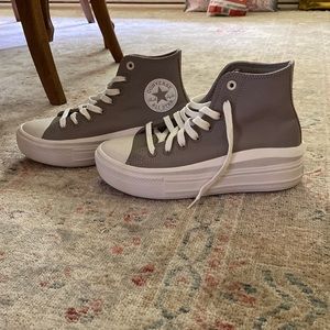 Purple Grey Hightop Converse